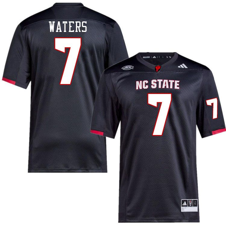 Men #7 Jordan Waters NC State Wolfpack College Football Jerseys Stitched-Black